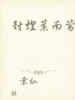 封煜叶南莺小说