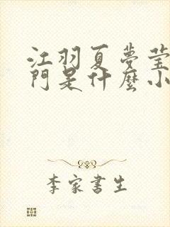 江羽夏梦莹神谕门是什么小说