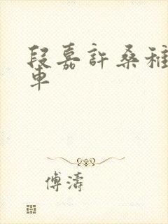 段嘉许桑稚浴室车