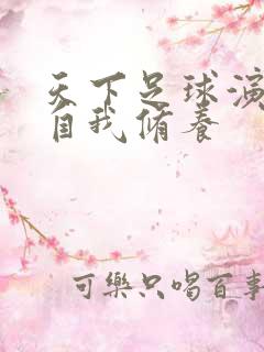 天下足球演员的自我修养