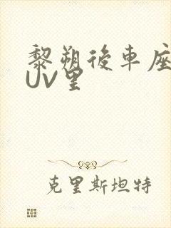 黎朔后车座上SUV里