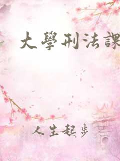大学刑法课