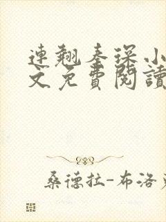 连翘秦琛小说全文免费阅读