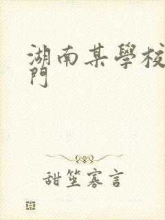 湖南某学校秋千门