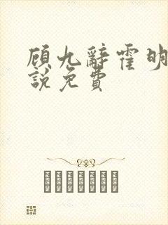 顾九辞霍明澈小说免费