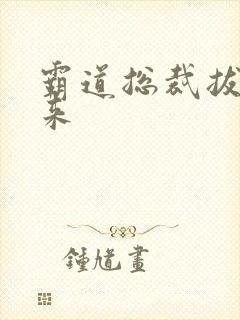 霸道总裁拔不出来