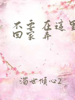 不要 在这里 回家 弄