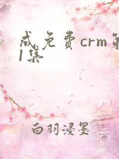 成免费crm第1集