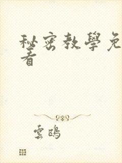 秘密教学免费观看