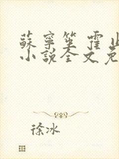 苏宁笙 霍止行小说全文免费阅读