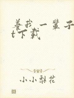 养我一辈子txt下载