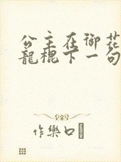 公主在御花园吃龙棍下一句