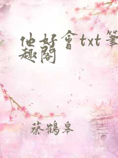 他好会txt笔趣阁