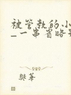 被管教的小美人_一串省略号_