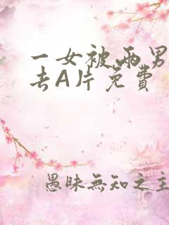 一女被两男桶进去A片免费