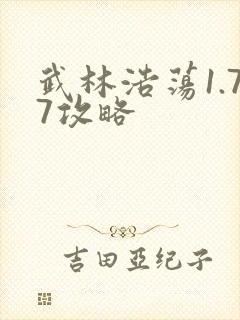 武林浩荡1.77攻略