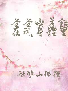 爸爸吃着饭也要在我身体里