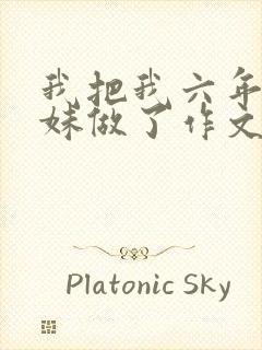 我把我六年级妹妹做了作文