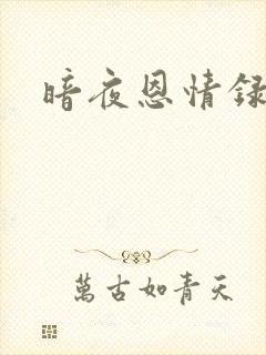 暗夜恩情录