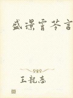 盛璟霄芩言小说