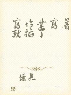 写作业写着写着就插了