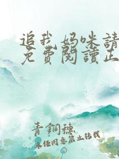 追我妈咪请排队免费阅读正版