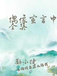 偶像宣言中文版全集