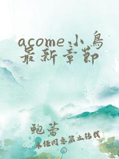 acome小鸟最新章节
