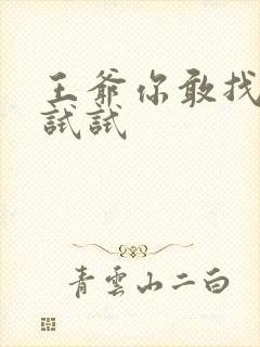 王爷你敢找小三试试