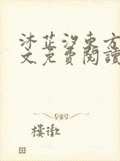 沐芷汐东方逸全文免费阅读