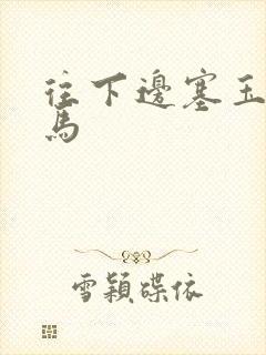 往下边塞玉器骑马