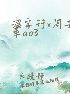 温客行x周子舒车ao3