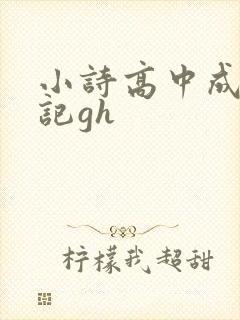 小诗高中成长日记gh