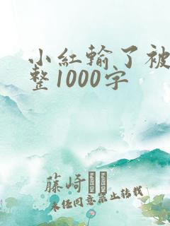 小红输了被小明整1000字