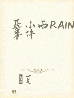 聂小雨RAIN事件