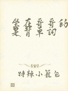 坐在哥哥的棍子是背单词