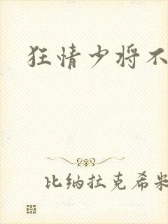 狂情少将不良妻