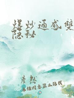 爆炒通感双胞胎隐秘