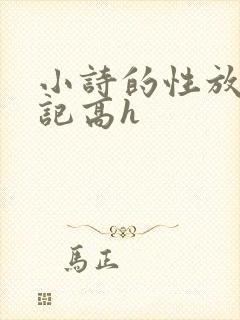 小诗的性放荡日记高h