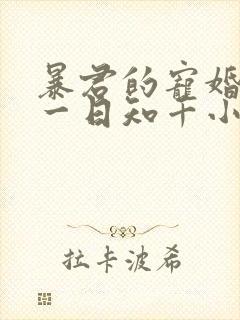 暴君的宠婚日常一日知千小说免费