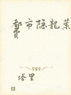 都市隐龙叶辰免费