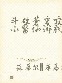 斗破苍穹寂寞的小医仙游戏世界