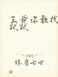 王爷你敢找小三试试