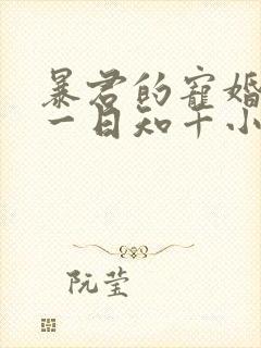暴君的宠婚日常一日知千小说免费