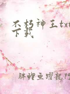 不朽神王txt下载