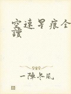 空速星痕全文阅读