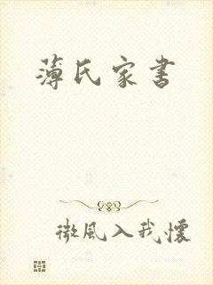 薄氏家书