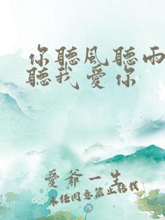 你听风听雨却不听我爱你