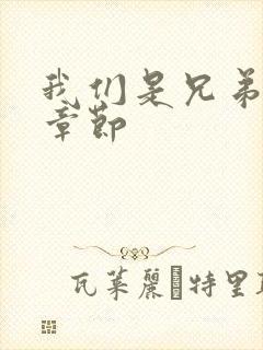 我们是兄弟最新章节