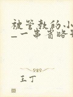 被管教的小美人_一串省略号_